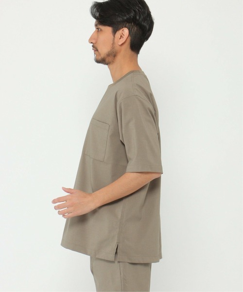 IKKA LOUNGE（イッカラウンジ）の「Reflax ストレッチシャツＴ（Tシャツ/カットソー・メンズ・オリーブ/ネイビー・L/S/M/XL）」の11枚目の写真