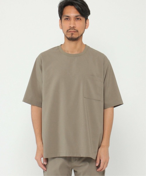 IKKA LOUNGE（イッカラウンジ）の「Reflax ストレッチシャツＴ（Tシャツ/カットソー・メンズ・オリーブ/ネイビー・L/S/M/XL）」の13枚目の写真
