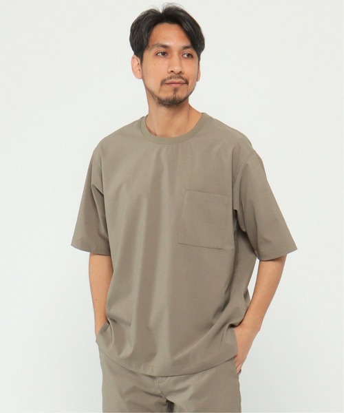 IKKA LOUNGE（イッカラウンジ）の「Reflax ストレッチシャツＴ（Tシャツ/カットソー・メンズ・オリーブ/ネイビー・L/S/M/XL）」の10枚目の写真