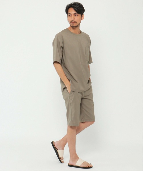 IKKA LOUNGE（イッカラウンジ）の「Reflax ストレッチシャツＴ（Tシャツ/カットソー・メンズ・オリーブ/ネイビー・L/S/M/XL）」の9枚目の写真
