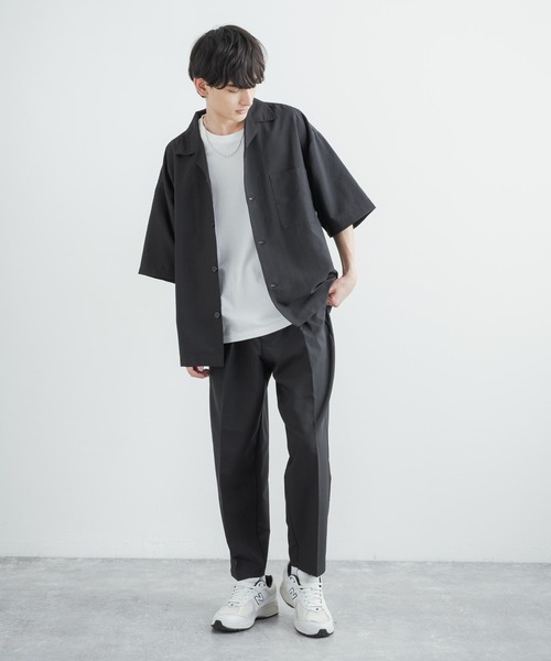オーバーサイズブロッキングシャツ＆水着セット ロンパース付き セットアップ ビキニ 水着 レディース[品番