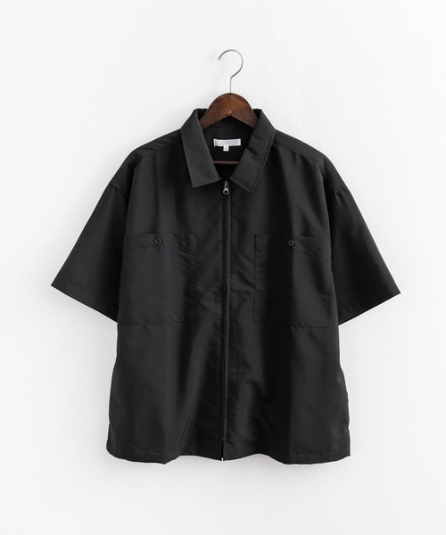 セットアップ オーバーサイズ オープンカラーシャツ / ZIPシャツ