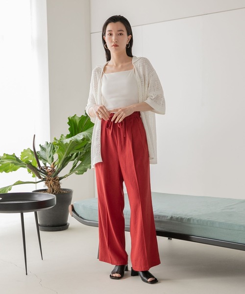 LOWRYS FARM（ローリーズファーム）の「カップツキクロップドキャミソール　298854（キャミソール・レディース・ホワイト/ブラック/ブラウン・FREE）」の21枚目の写真