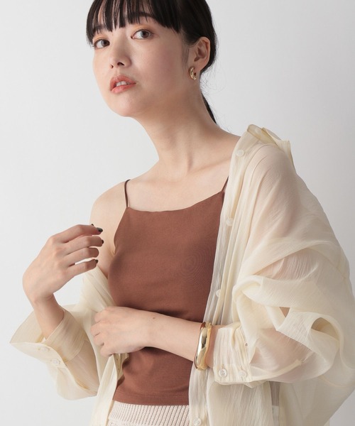 LOWRYS FARM（ローリーズファーム）の「カップツキクロップドキャミソール　298854（キャミソール・レディース・ホワイト/ブラック/ブラウン・FREE）」の19枚目の写真