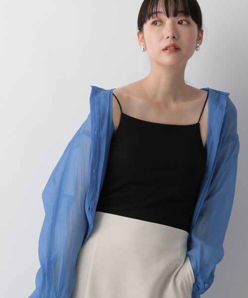 LOWRYS FARM（ローリーズファーム）の「カップツキクロップドキャミソール　298854（キャミソール・レディース・ホワイト/ブラック/ブラウン・FREE）」の17枚目の写真