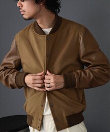 50CINQUANTA（チンクアンタ）の「【CINQUANTA / 別注 コンビレザー スタジャン】（スタジャン）」