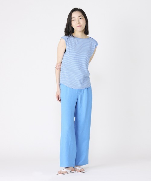LA MARINE FRANCAISE（マリン フランセーズ）の「コーマフライスボーダーフレンチ（Tシャツ/カットソー・レディース・ネイビー/グレー/レッド/イエロー/ブルー・FREE）」の7枚目の写真