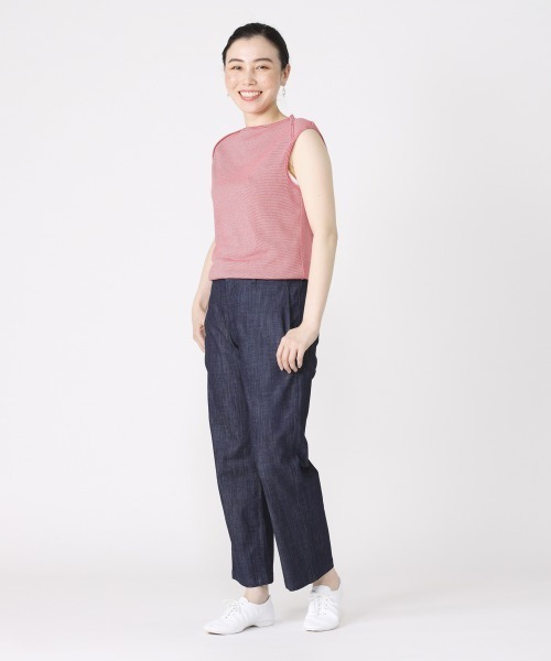 LA MARINE FRANCAISE（マリン フランセーズ）の「コーマフライスボーダーフレンチ（Tシャツ/カットソー・レディース・ネイビー/グレー/レッド/イエロー/ブルー・FREE）」の17枚目の写真