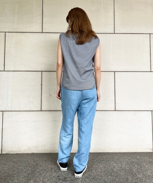 LA MARINE FRANCAISE（マリン フランセーズ）の「コーマフライスボーダーフレンチ（Tシャツ/カットソー・レディース・ネイビー/グレー/レッド/イエロー/ブルー・FREE）」の21枚目の写真
