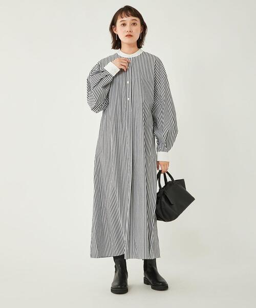 green label relaxing ニット ベスト&シャツ セット ☆green label relaxing☆ニットベスト&シャツワンピースセット