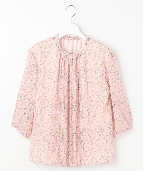 J.PRESS(ジェイプレス)の「プリントプリーツ カットソー(Tシャツ/カットソー・レディース・ベージュ系5/グリーン系5/ネイビー系5/ピンク系5・MEDIUM/LARGE)」の16枚目の写真
