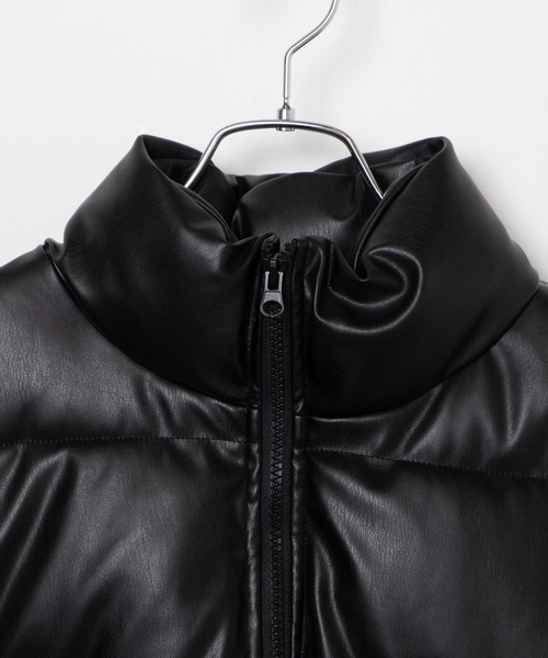 WEGO(ウィゴー)の「WEGO/フェイクレザーエコダウンベスト(ダウンベスト・レディース・ブラック・FREE)」の15枚目の写真