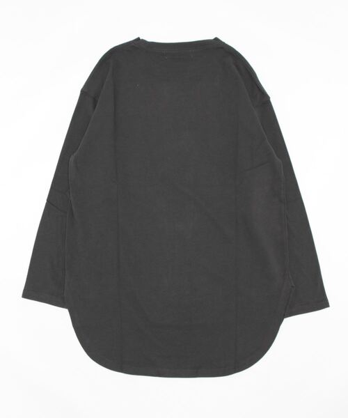 ikka（イッカ）の「コットンUSA裾ラウンドTシャツ（Tシャツ/カットソー・レディース・チャコールグレー/オフホワイト/その他1・M/L）」の19枚目の写真