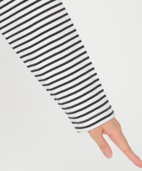 ikka（イッカ）の「コットンUSA裾ラウンドTシャツ（Tシャツ/カットソー・レディース・チャコールグレー/オフホワイト/その他1・M/L）」の14枚目の写真