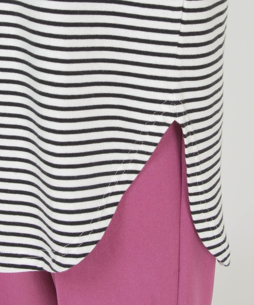 ikka（イッカ）の「コットンUSA裾ラウンドTシャツ（Tシャツ/カットソー・レディース・チャコールグレー/オフホワイト/その他1・M/L）」の15枚目の写真