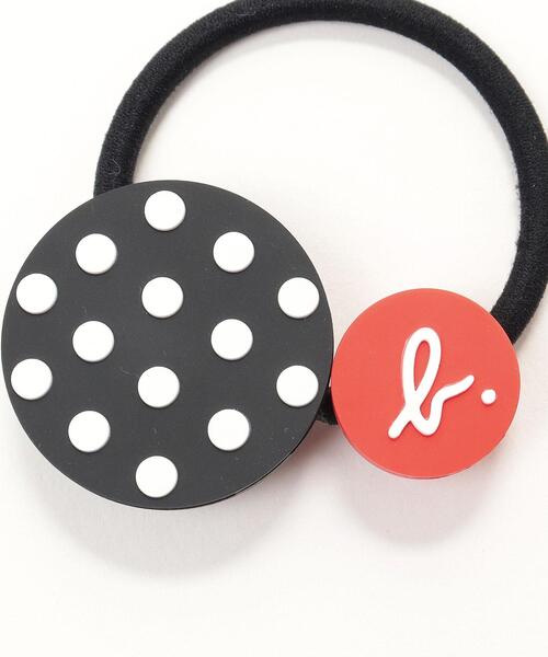 agnes b.（アニエスベー）の「AB68 E ELASTIQUE ロゴヘアアクセサリー（その他ヘアアクセサリー・キッズ・レッド系その他・FREE）」の3枚目の写真
