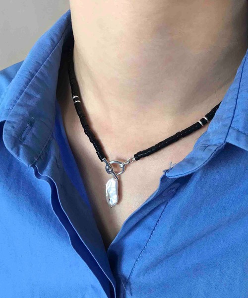 【セール】LE VERNIS(ル・ベルニ)ビーズ×バロックパールNL（ネックレス）｜LE VERNIS（ル・ベルニ）