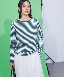 AMERICAN HOLIC（アメリカンホリック）の「ボーダークルーネックプルオーバー（Tシャツ/カットソー）」