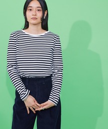 AMERICAN HOLIC | ボーダークルーネックプルオーバー(Tシャツ/カットソー)