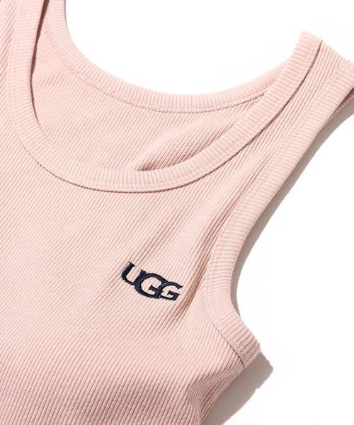 UGG（アグ）の「UGG@mos リブショートタンクトップス / アグ リブショートタンクトップス（タンクトップ・レディース・ホワイト/ダークグレー/ピンク・M/L）」の6枚目の写真