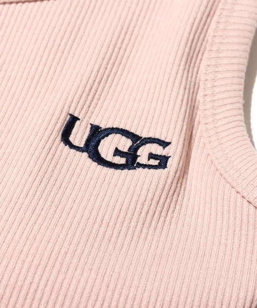 UGG（アグ）の「UGG@mos リブショートタンクトップス / アグ リブショートタンクトップス（タンクトップ・レディース・ホワイト/ダークグレー/ピンク・M/L）」の7枚目の写真
