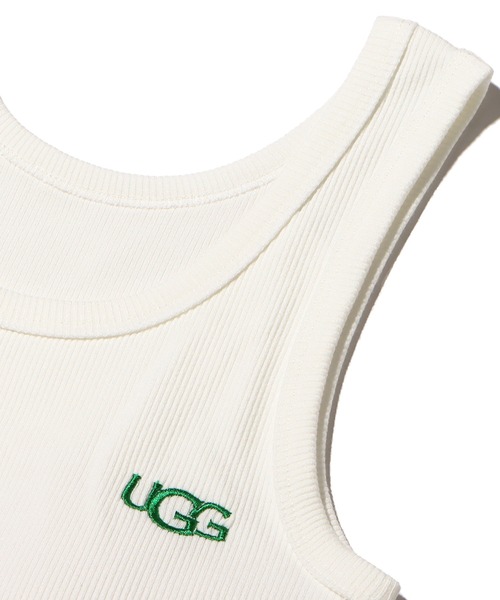 UGG（アグ）の「UGG@mos リブショートタンクトップス / アグ リブショートタンクトップス（タンクトップ・レディース・ホワイト/ダークグレー/ピンク・M/L）」の11枚目の写真