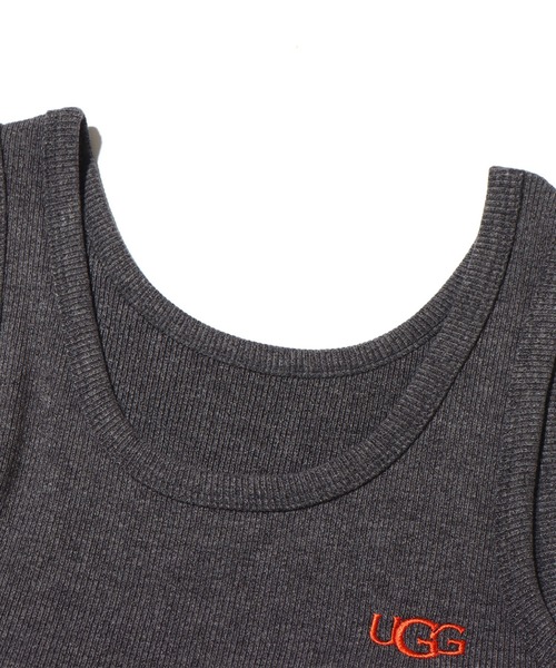 UGG（アグ）の「UGG@mos リブショートタンクトップス / アグ リブショートタンクトップス（タンクトップ・レディース・ホワイト/ダークグレー/ピンク・M/L）」の15枚目の写真