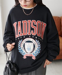 DISCOAT | 【WEB限定】刺繍ロゴカレッジスウェット(スウェット)