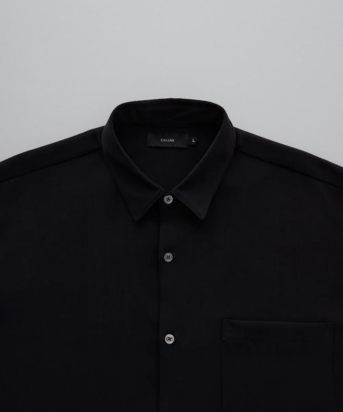 CALLNE（カルネ）の「【CALLNE】Regular Collor LongSleeve Shirt/レギュラーカラー ロングスリーブシャツ（シャツ/ブラウス・メンズ・ホワイト/ブラック・M/L）」の5枚目の写真