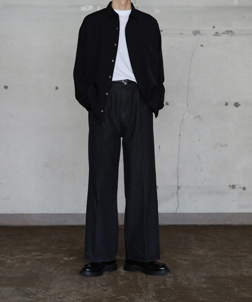 CALLNE（カルネ）の「【CALLNE】Regular Collor LongSleeve Shirt/レギュラーカラー ロングスリーブシャツ（シャツ/ブラウス・メンズ・ホワイト/ブラック・M/L）」の11枚目の写真