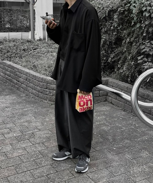 CALLNE（カルネ）の「【CALLNE】Regular Collor LongSleeve Shirt/レギュラーカラー ロングスリーブシャツ（シャツ/ブラウス・メンズ・ホワイト/ブラック・M/L）」の19枚目の写真