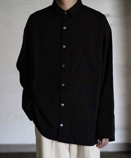 CALLNE（カルネ）の「【CALLNE】Regular Collor LongSleeve Shirt/レギュラーカラー ロングスリーブシャツ（シャツ/ブラウス・メンズ・ホワイト/ブラック・M/L）」の21枚目の写真