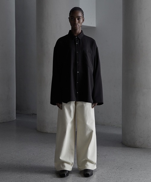 CALLNE】Regular Collor LongSleeve Shirt/レギュラーカラー ロング 