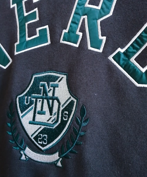 Starting Over（スターティングオーバー）の「裏起毛カレッジロゴクルーネックスウェット（スウェット・メンズ・チャコールグレー/アッシュグレー/ブラウン/グリーン・M/L/XL）」の9枚目の写真