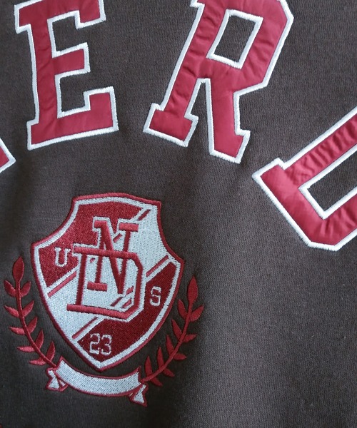 Starting Over（スターティングオーバー）の「裏起毛カレッジロゴクルーネックスウェット（スウェット・メンズ・チャコールグレー/アッシュグレー/ブラウン/グリーン・M/L/XL）」の11枚目の写真