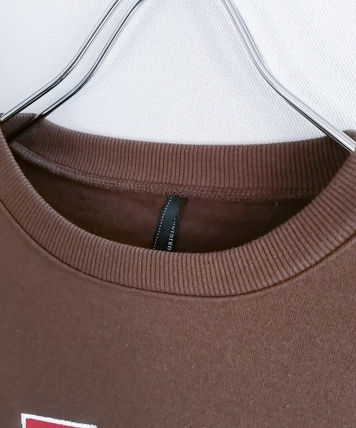 Starting Over（スターティングオーバー）の「裏起毛カレッジロゴクルーネックスウェット（スウェット・メンズ・チャコールグレー/アッシュグレー/ブラウン/グリーン・M/L/XL）」の5枚目の写真