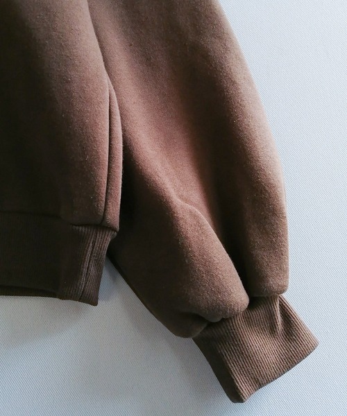 Starting Over（スターティングオーバー）の「裏起毛カレッジロゴクルーネックスウェット（スウェット・メンズ・チャコールグレー/アッシュグレー/ブラウン/グリーン・M/L/XL）」の6枚目の写真