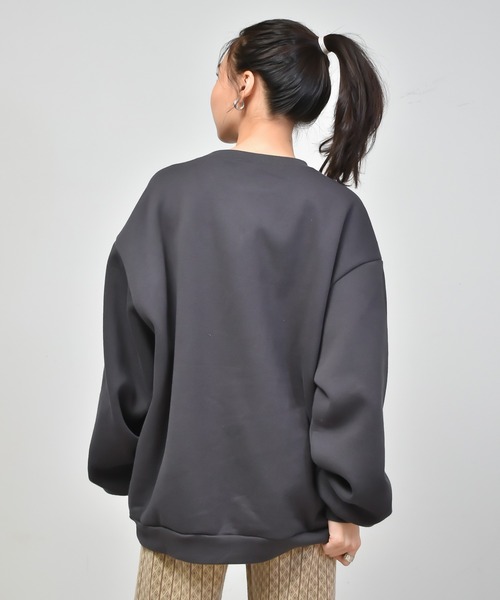 セール】裏起毛カレッジロゴクルーネックスウェット（スウェット