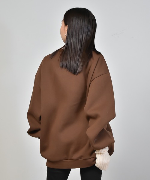 Starting Over（スターティングオーバー）の「裏起毛カレッジロゴクルーネックスウェット（スウェット・メンズ・チャコールグレー/アッシュグレー/ブラウン/グリーン・M/L/XL）」の15枚目の写真