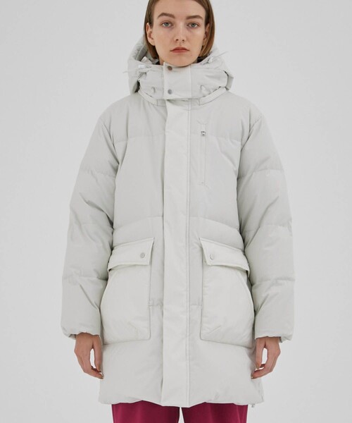 CITY TOKYO（シティトウキョウ）の「TOKYOパーフェクション2wayダウン（ダウンジャケット/コート・レディース・ブラック/ホワイト・1/2）」の8枚目の写真