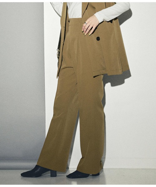 ANAP（アナップ）の「センターラインスラックス【セットアップ着用可】（スラックス・レディース・ベージュ/ブラック/モスグリーン・FREE）」の6枚目の写真