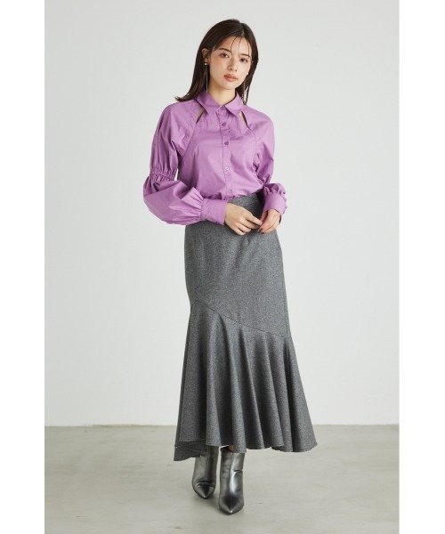 rienda（リエンダ）の「レディーマーメイドスカート（スカート・レディース・グレー系その他・SMALL/MEDIUM）」の2枚目の写真