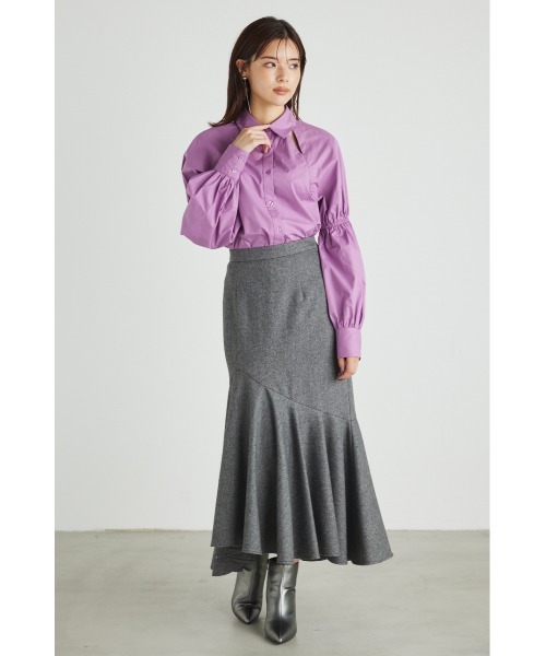 rienda（リエンダ）の「レディーマーメイドスカート（スカート・レディース・グレー系その他・SMALL/MEDIUM）」の3枚目の写真