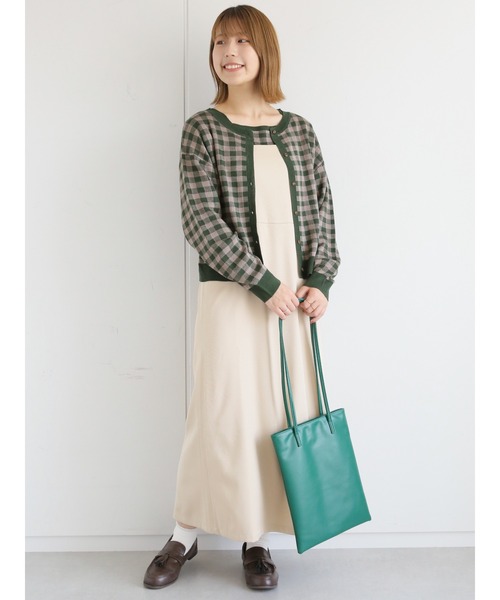 ehka sopo（エヘカソポ）の「キャミワンピース（ワンピース・レディース・グレー/ブラック/ライトベージュ・ﾌﾘ-）」の18枚目の写真