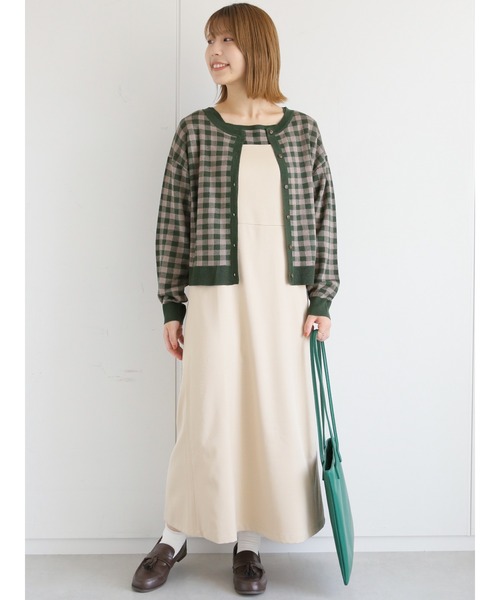 ehka sopo（エヘカソポ）の「キャミワンピース（ワンピース・レディース・グレー/ブラック/ライトベージュ・ﾌﾘ-）」の19枚目の写真