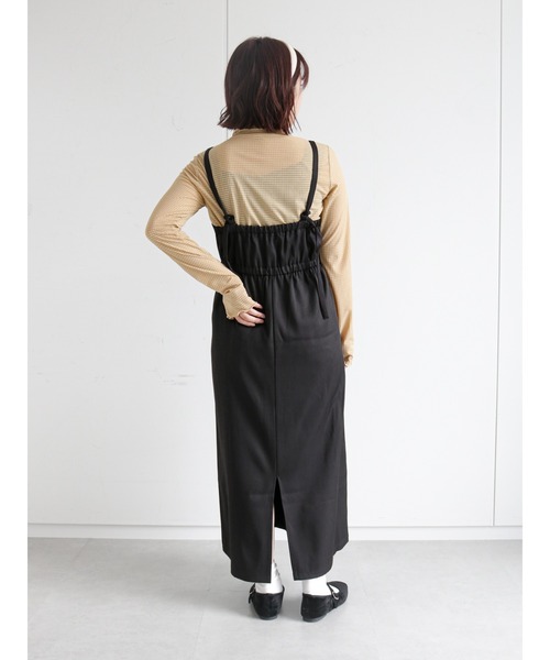 ehka sopo（エヘカソポ）の「キャミワンピース（ワンピース・レディース・グレー/ブラック/ライトベージュ・ﾌﾘ-）」の16枚目の写真