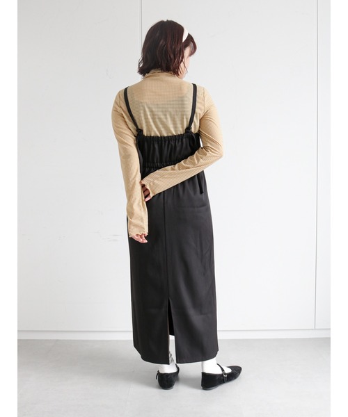 ehka sopo（エヘカソポ）の「キャミワンピース（ワンピース・レディース・グレー/ブラック/ライトベージュ・ﾌﾘ-）」の17枚目の写真