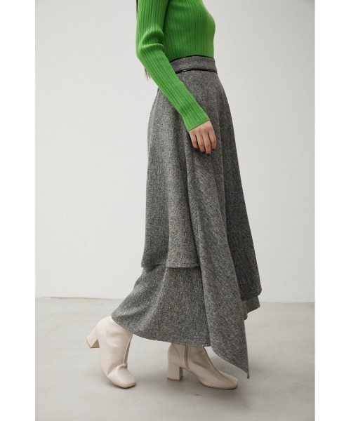 AZUL by moussy(アズールバイマウジー)の「TWEED SKIRT/ツイードスカート(スカート・レディース・ブラック系その他/ブラウン系その他/グリーン系その他・MEDIUM/SMALL)」の4枚目の写真