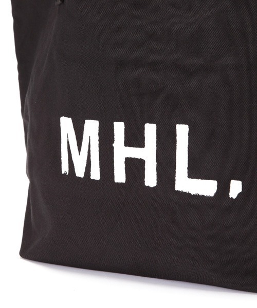 MHL.(エムエイチエル)の「HEAVY COTTON CANVAS(トートバッグ・レディース・ブラック/ホワイト・FREE)」の9枚目の写真