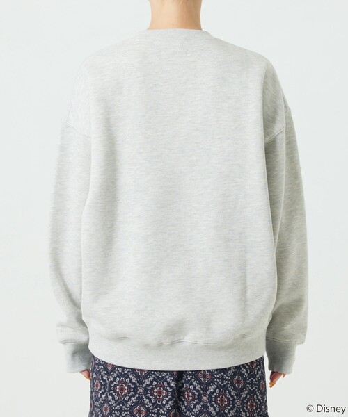 FREAK'S STORE（フリークスストア）の「【WEB限定】DISNEY(ディズニー)　ミッキーマウス/別注Mワッペンスウェット（スウェット・レディース・ブラック/グレー/ネイビー/グリーン/レッド・ﾌﾘ-）」の18枚目の写真